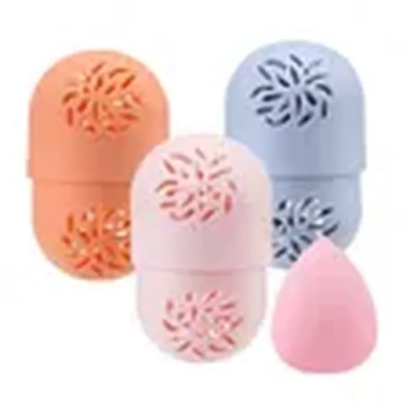 Makeup Svampeholder - Ikke specificeret - 3 Stykker - Blød Silikone - Pink - Justerbar