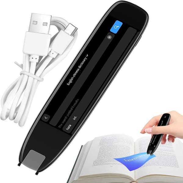 Scan Translate Pen | Offline Translation Pen Support for 142 Languages - Touch Screen Scanner 142 Languages Voice Device for Users