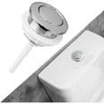 38 mm toalettspolknapp - Vattenbesparande - Enkel installation - ABS-material