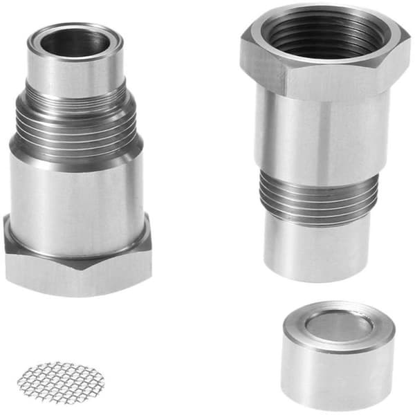 2-pak O2 iltsensorer - Rustfrit stål - M18 x 1,5 mm - Velegnet til metalkatalysatorer - Iltsensorfjerner