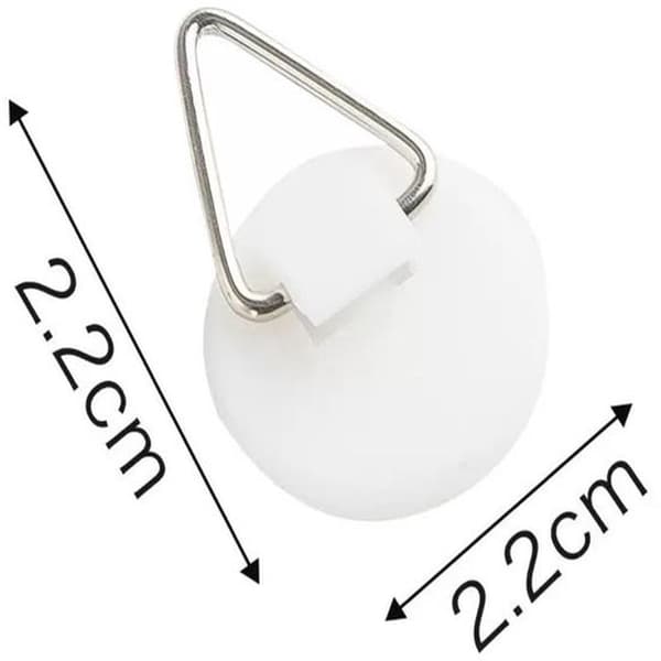 30-delers hvit selvklebende pegboard/bildekroksett