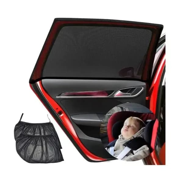 Bilsolskydd för bebisar - Ej specificerat - 2 delar - UV-skydd - Elastiskt - Lätt att installera