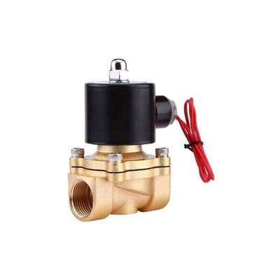 AC 220V 3/4-tommer elektromagnetisk ventil, normalt lukket zinklegering NC magnetventil til