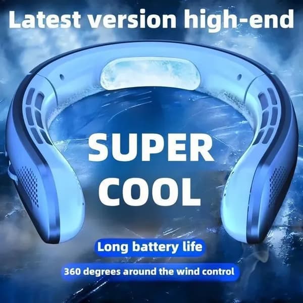 Bærbar bladløs ventilator – USB genopladelig