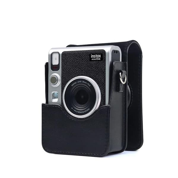 Læderetui til Instax Mini Evo-kamera, sort