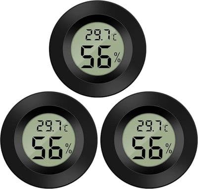 Mini digital LCD-termometer hygrometer -50~70℃ (3 st)