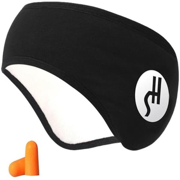Noise-cancelling earmuffs with earplugs, adjustable sleeping earmuffs, headband, noise-reducing, for sleep, work, study, black