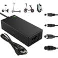 Batterioplader til el-scootere, 42V 2A, til hoverboards, 36V, med 4 stik