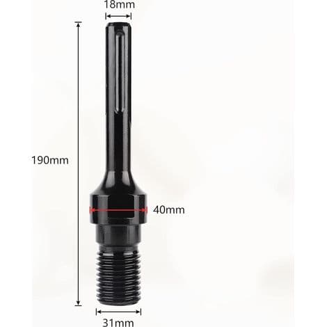 SDS MAX-adapter til 1 1/4\" UNC diamantkerneborebit, adapter til kernebor