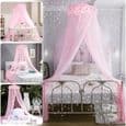 Prinsesse Myggenet Sengehimmel - Polyester - Pink - 60 cm diameter