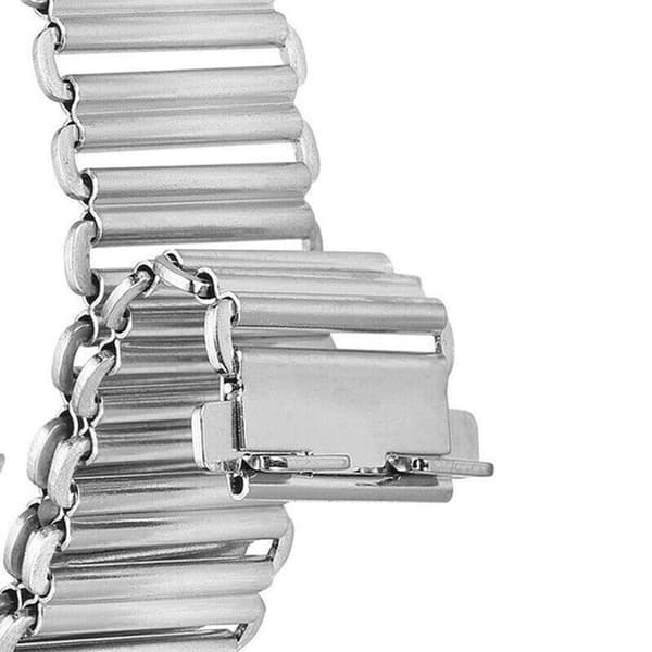 22 mm Quick Release för Bonklip Bamboo armband i rostfritt stål - silver