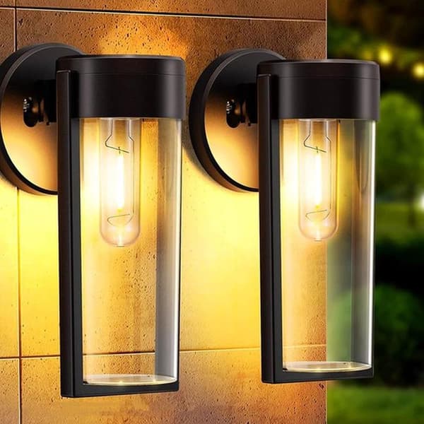 2 dele udendørs solcellelampe, velegnet til haveudsmykning, trådløs LED-havelys