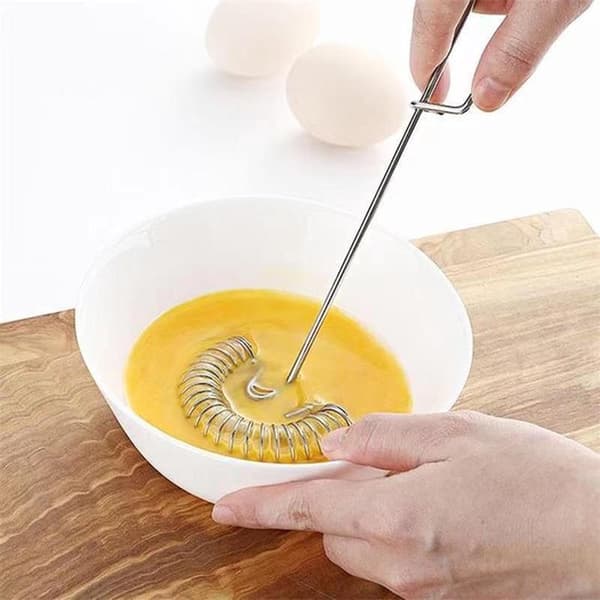 2 Pieces, Hand Whisk, Length 27 cm, Copper Hand Whisk, Kitchen Utensil, Spiral Whisk, Kitchen Tool, Whisk, Stirring Cooking Baking Kitchen
