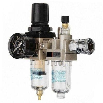 Manuel Pneumatisk Lufttryksregulator Kompressor Olie Vandudskiller 150Psi AL2000-02 AW2000-0