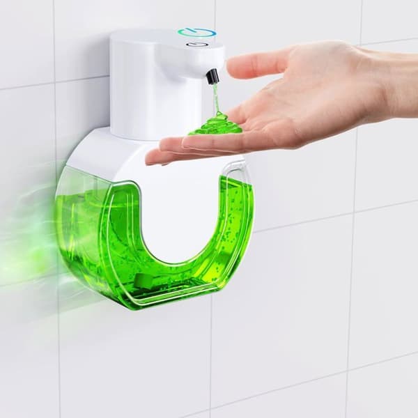 Automatisk Berøringsfri Sæbedispenser 15oz/420ml, Flydende Sæbe, Håndsæbedispenser - Gel