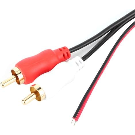 Universal trådløs Bluetooth-moduladapter, AUX Audio 2 RCA hjælpekabel, bilradiostik