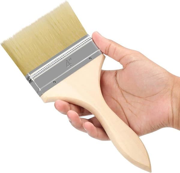 Väggmålarpenslar (12-pack) Penselbredd 101,6 mm Total längd 21,5 cm Platt professionell målarpensel