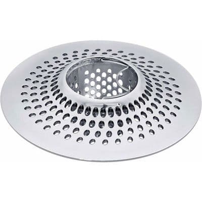 Hårfilter i rustfrit stål til badekar og bruser, Label