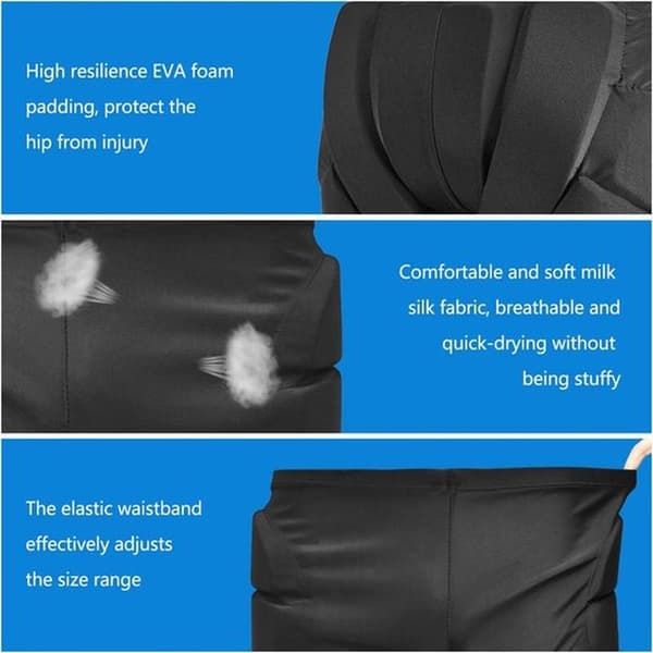 Polstrede skishorts, stødbeskyttelse til snowboard, størrelse M