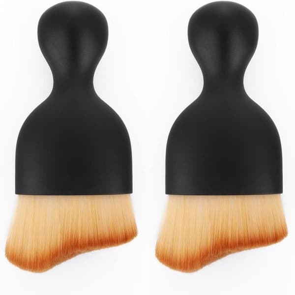 Soft Cleaning Brush for Interior Cleaning, No Scratches, 2-Pack Soft Car Cleaning Brushes, Dust Removal Brushes (Style A)