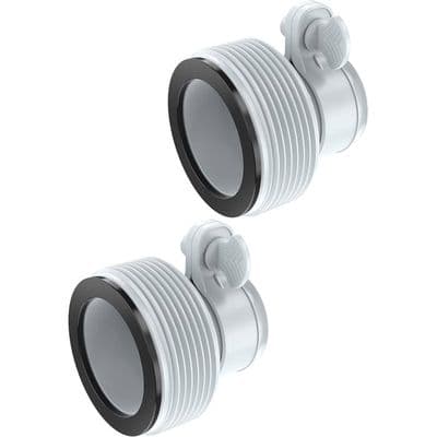 Typ B slangadapter för pumpar, 2-pack, poolslangadapter för 1,5\" och 1,25\" kopplingar