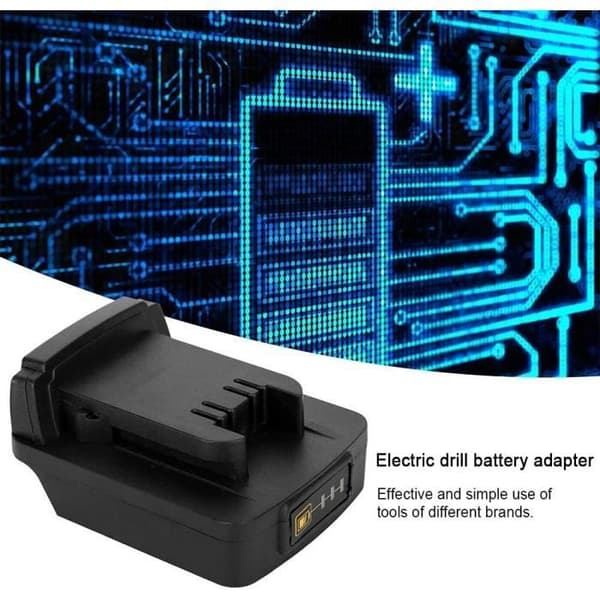 18V batteriadapter - Kompatibel med Li-ion - Lettvekt - Integrert PCBA
