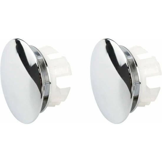 2-delt vaskafdækning - Rustfrit stål - Diameter 32 mm - Dekorativ