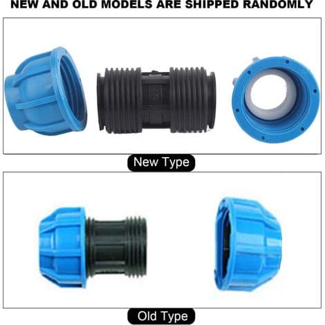 stykker PE-plast, lige adapterfittings til 32 mm vandrør