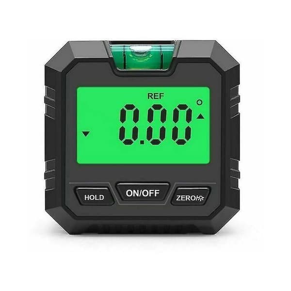 Digital vinkelmåler - Magnetisk base - Baggrundsbelyst LCD-skærm - Bærbar