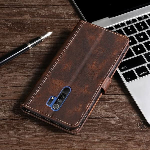 Læderetui til Redmi Note 14 Pro/Note 14 Pro+ (Global) - Brun