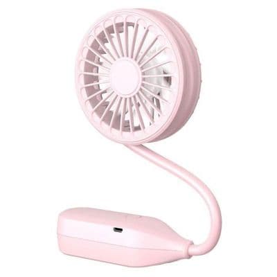 Sammenfoldelig Lommeventilator, Miniventilator, USB Genopladelig Ventilator, Lydløs Ventilator til Hjemmekontor