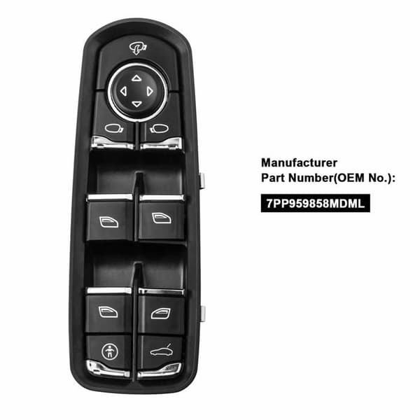 7PP959858MDML Elektrisk vindusregulatorknapp for Panamera Cayenne, ikke-original