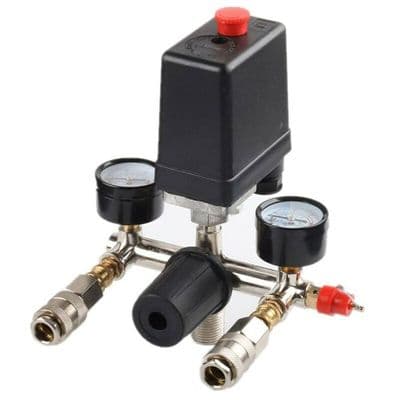 Sort trykregulator - 2 displays - Præcis justering - Kablet