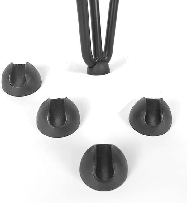 20-pack stolsbensskydd - Halkfria - Plast - Svarta