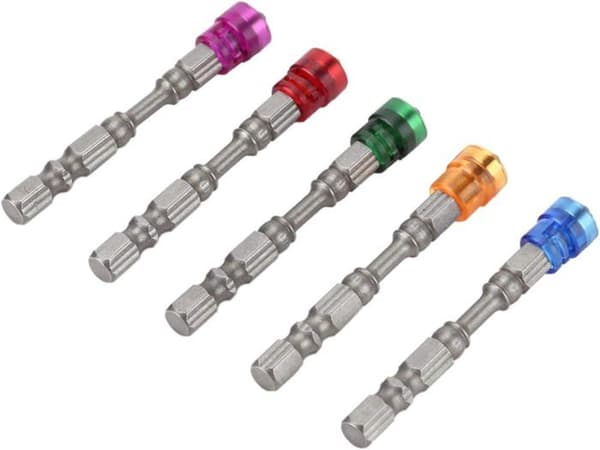 Skrutrekkerbits, 65 mm S2 magnetisk stål Phillips hode PH2 skrutrekkeradapter med magnet og dybdestopp + PH2 bit
