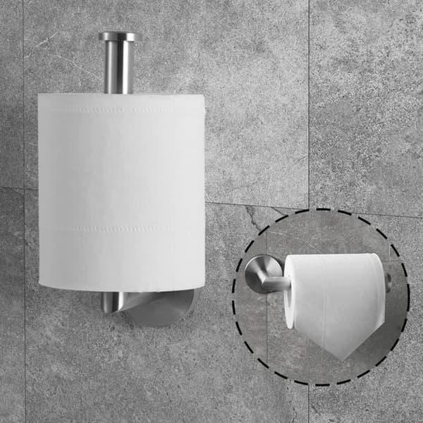 Toiletpapirholder, rustfrit stål - rustfri - moderne design - flere farver