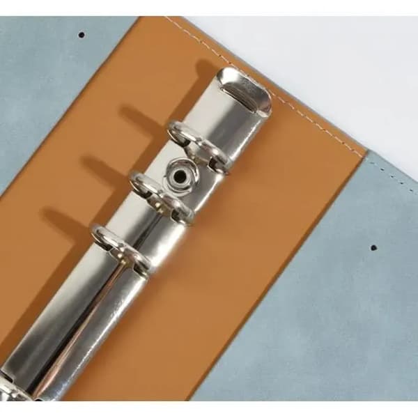 A6-pärm - Budget - PU-läder - 12 PVC-kuvert - Elegant omslag - Kortficka