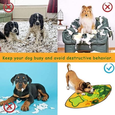 Hundesnusemåtte, vaskbar, smart legetøj, foldbar, skridsikker, duftabsorberende, snuselegetøj, smart legetøj, til kæledyr, hunde, katte (bladform)