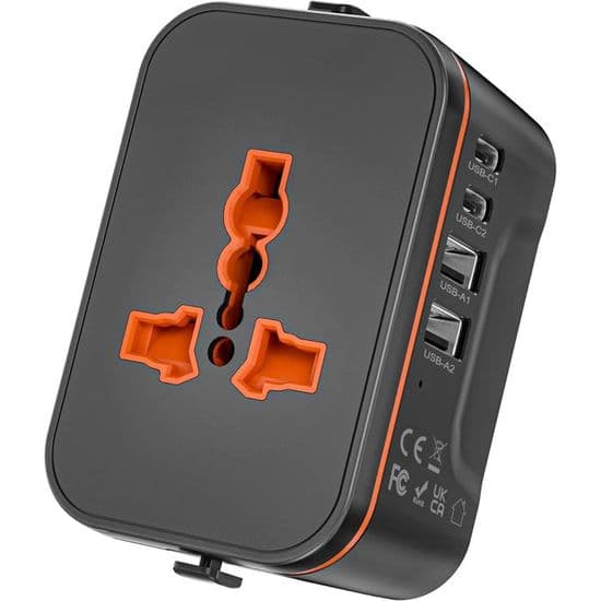 Universell reseadapter, universell reseadapter med 2 USB och 2 USB-C