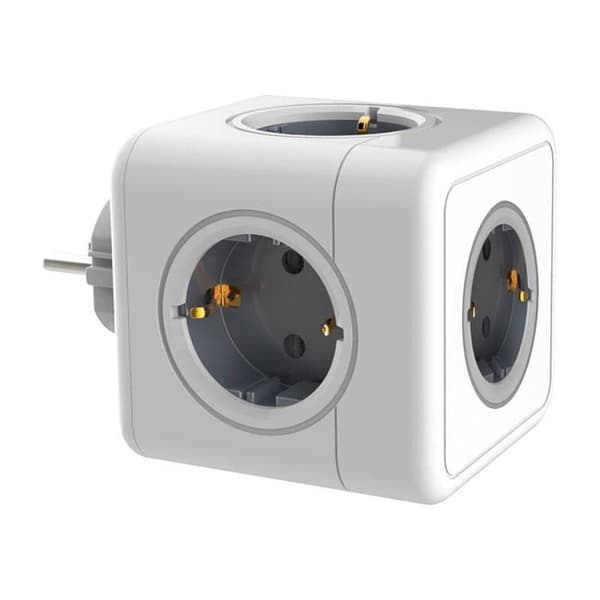 Kube 5-i-1 Strømuttak - 5 AC-uttak - 3680W - Klar til installasjon