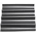 Bageform til baguette franskbrød, non-stick, bølgeformet, sort