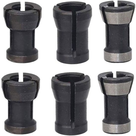 Stykker HSS borepatron spændepatron routerhovedadapterkonverter (6/6.35/8mm)