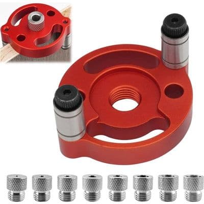 9-delt træborejig-lokatorguide til 8 huller 345678910 mm boreguide julefigurer