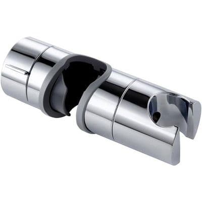 Justerbar 18-25 mm diameter brusehovedholder, erstatningsbrusehovedholder, kromfinish, badeværelsesbruser