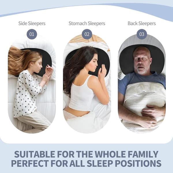 Piercingkudde - Öronkudde - Donutkudde med hål för örat - Sidsovarekudde - Ringkudde - Lindrar öronsmärta - För varje sovställning