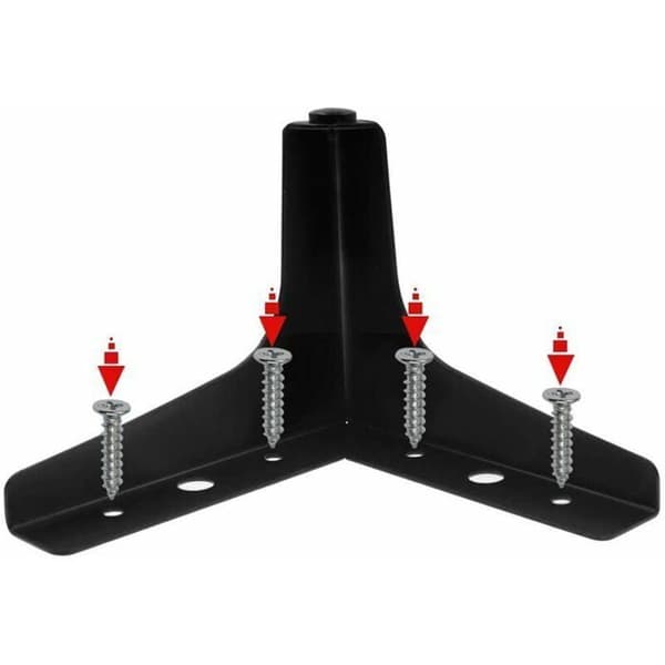 Sæt med 4 sorte trekantede sengestel i metal, 10 cm høje, moderne design, flere farver