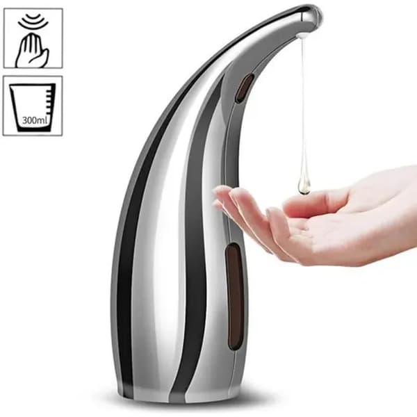Automatisk sæbedispenser 300 ml Infrarød Håndfri Berøringsfri sæbedispenser Flad Flydende Lotion Gel Shampoo