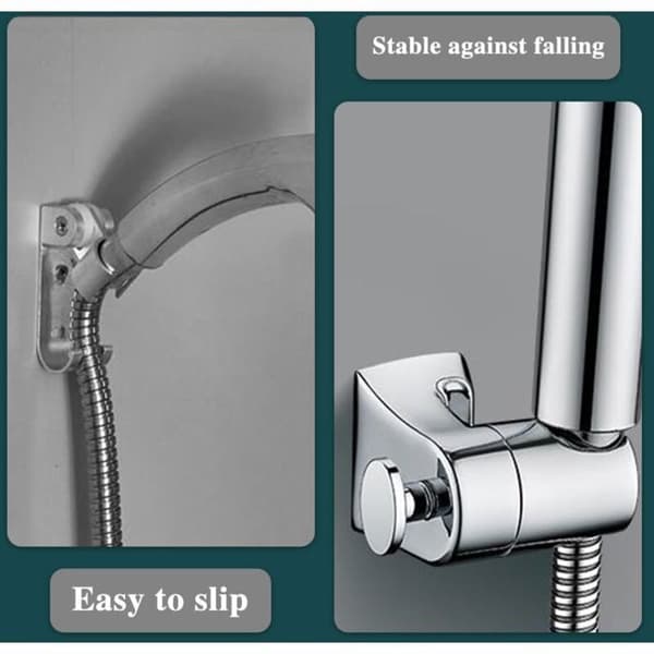 Universal Brusehovedholder - 360° Rotation - Flere Farver - Plastik