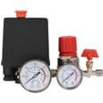 Luftkompressor tryckomkopplingsventil med tryckregulatorer och mätare - Fyrhålsversion