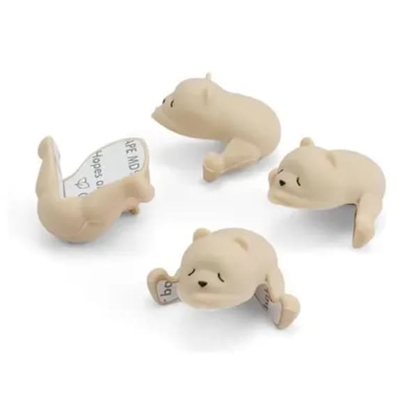 Møbelhjørnebeskyttere - Silika - 4 stk. - Hvit - Baby